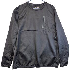 Xersion Big Tall XLT Training Crew Shirt Quick-Dri Long Sleeve Zipper Pocket New